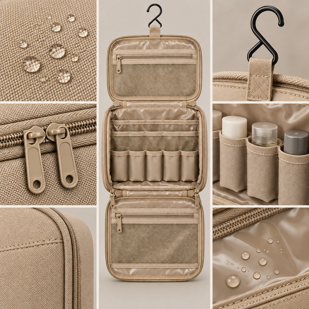 Vorqenal™ Large Hanging Toiletry Bag main image 06