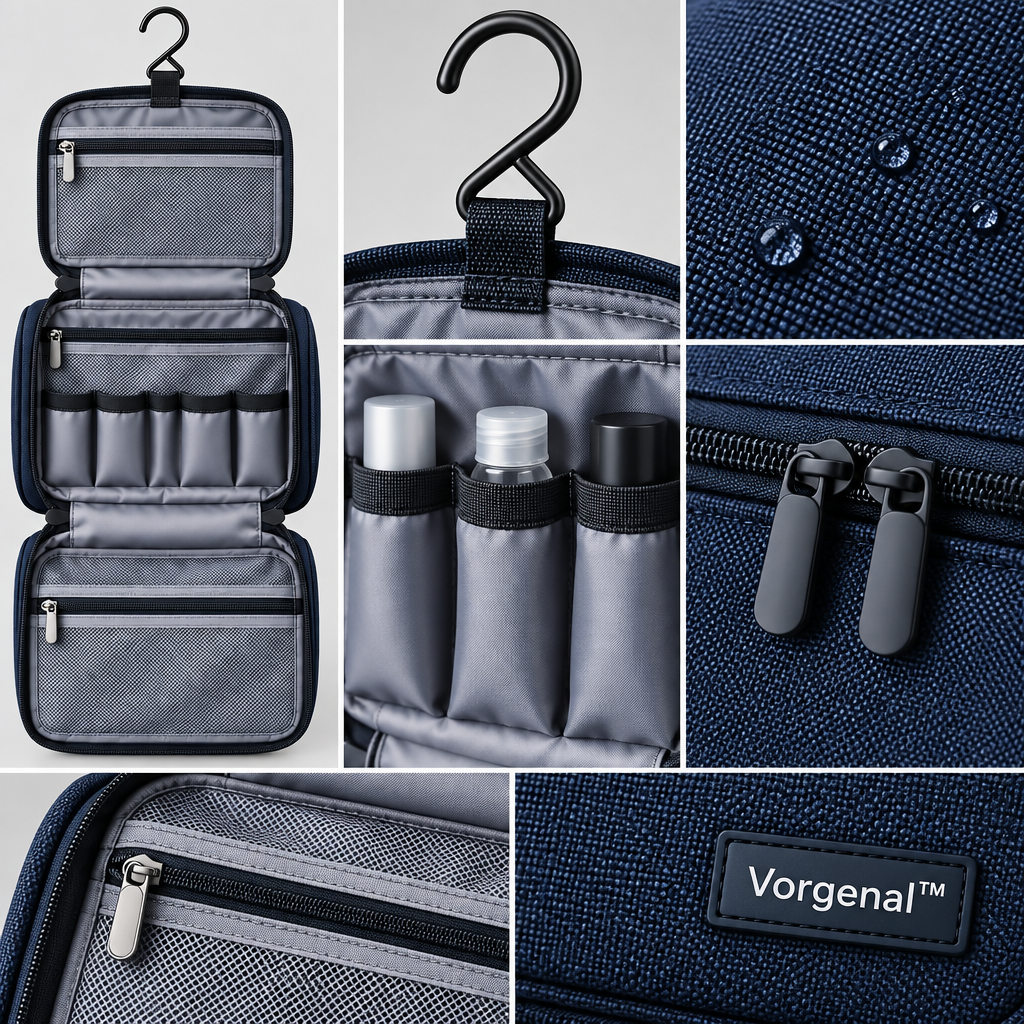 Vorqenal™ Multi-Layer Travel Wash Bag image 3