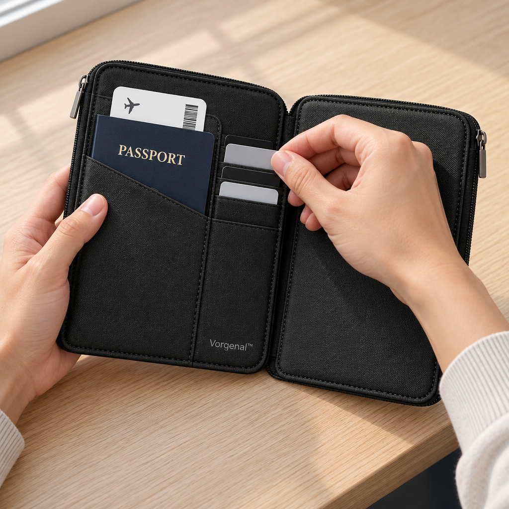 Vorqenal™ Multi-Function Travel Document Wallet image 4