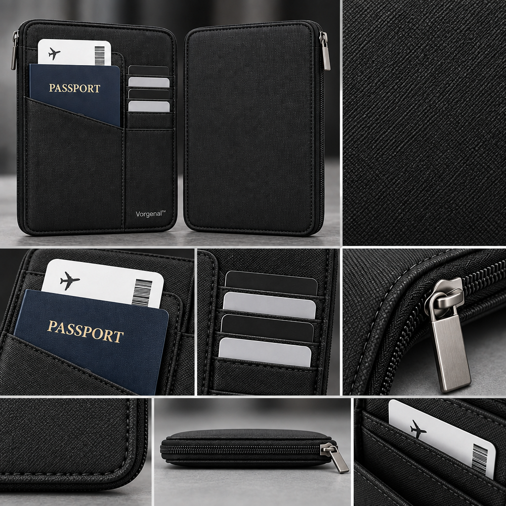 Vorqenal™ Multi-Function Travel Document Wallet image 6