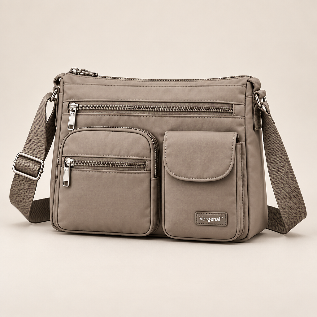 Vorqenal™ Multi-Pocket Travel Crossbody Bag hero