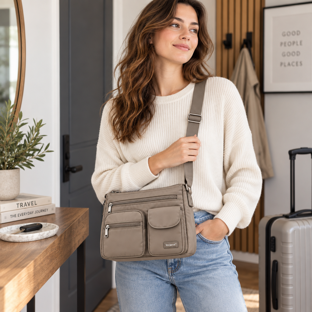 Vorqenal™ Multi-Pocket Travel Crossbody Bag main image 02