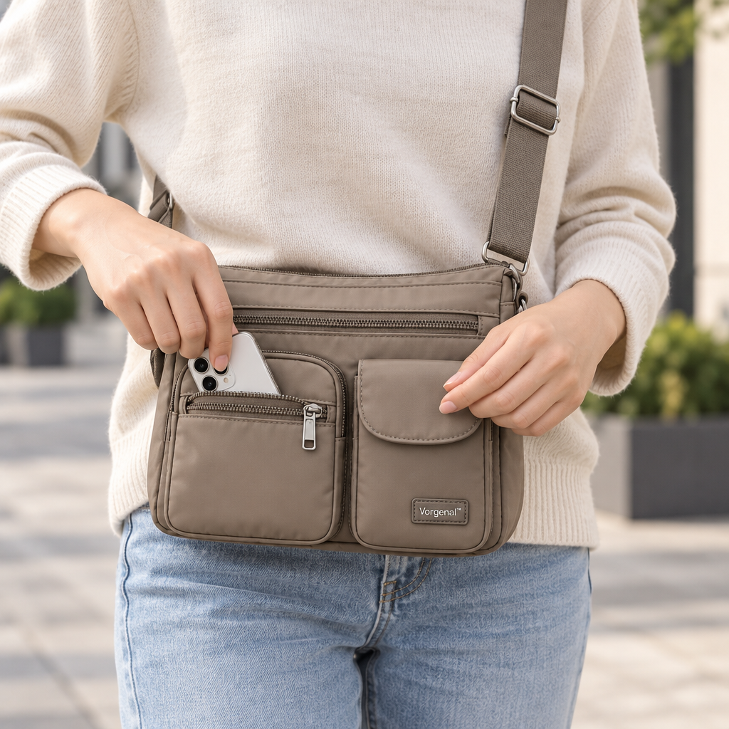 Vorqenal™ Multi-Pocket Travel Crossbody Bag image 4