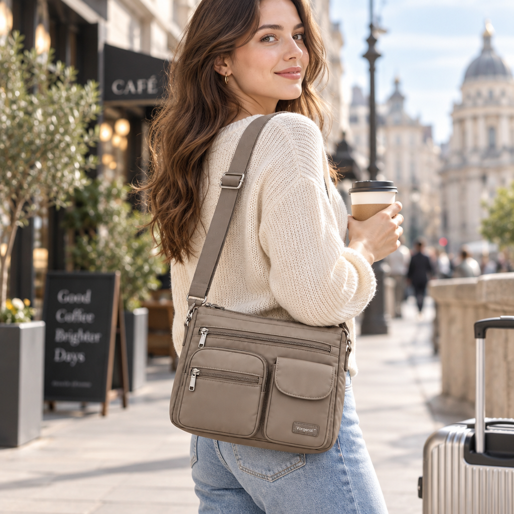 Vorqenal™ Multi-Pocket Travel Crossbody Bag main image 05