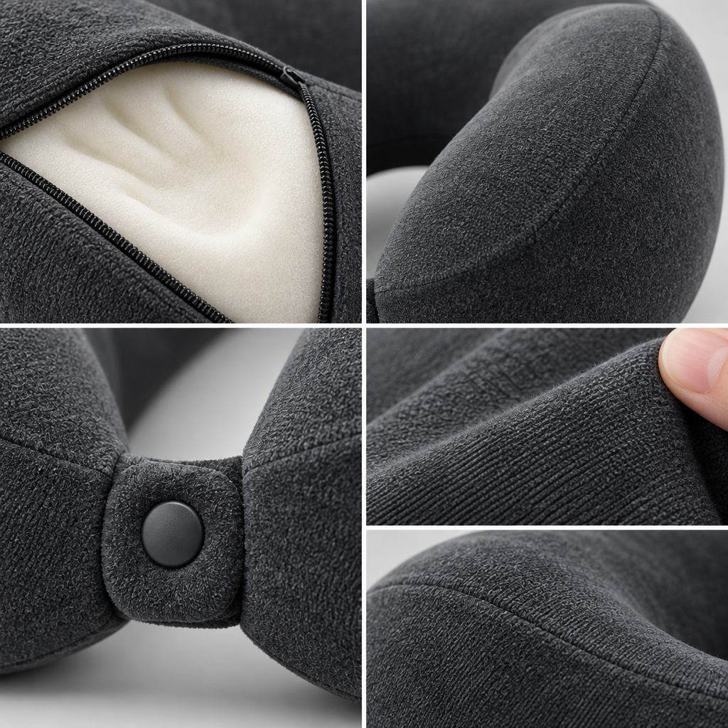 Vorqenal™ Memory Foam Travel Neck Pillow main image 03