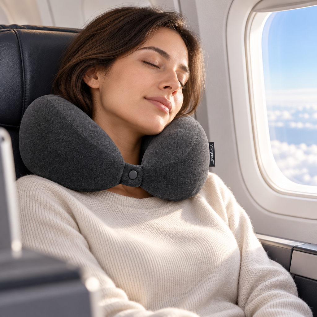 Vorqenal™ Memory Foam Travel Neck Pillow image 5
