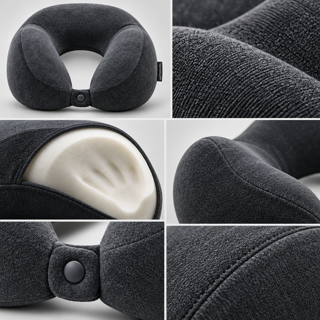 Vorqenal™ Memory Foam Travel Neck Pillow main image 06