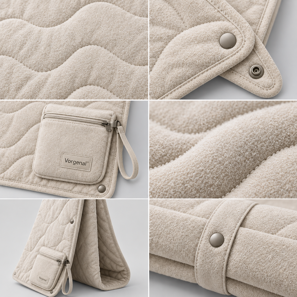 Vorqenal™ Portable Foldable Travel Blanket image 3